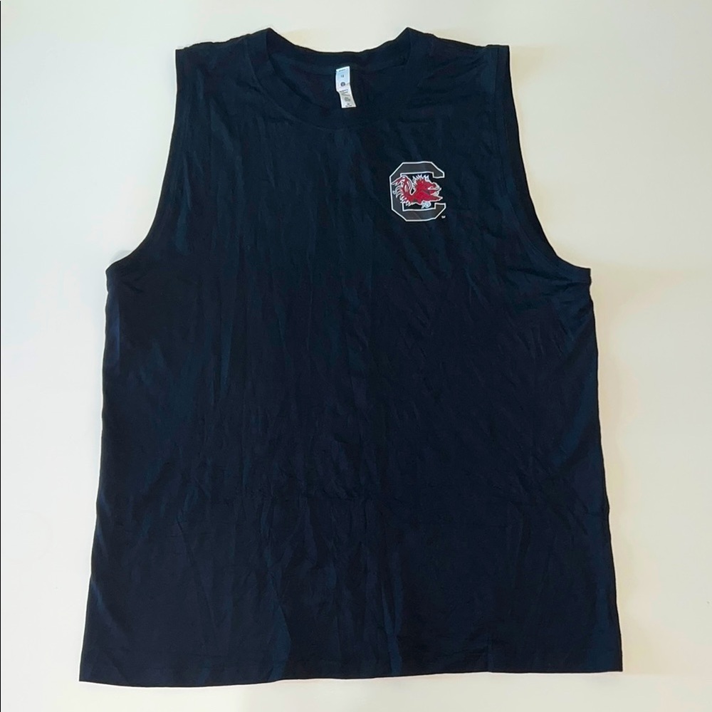 Lululemon All Yours Tank Top Black X South Carolina Gamecocks Logo, Size 12 LN